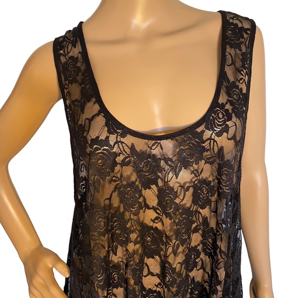ROCK CANDY  | FLORAL LACE BURNOUT DRESS / TOP ONE SIZE - Picture 7 of 14